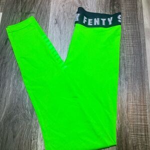 Fenty Beauty Kids Neon Green Leggings
